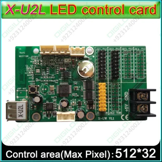 Bx-u2l P10 Led Signs Control Card, P10 Display Module Control Card,single&double Color Advertising Led Panel Controller