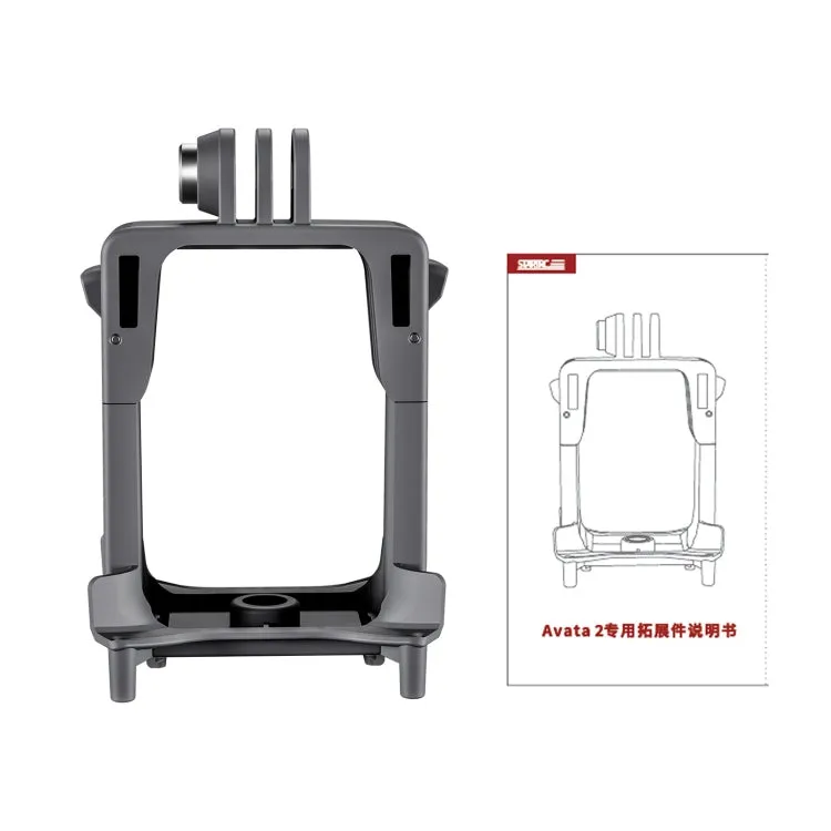 For DJI Avata 2 STARTRC Action Camera Holder Mount Drone Expansion Bracket (Black)