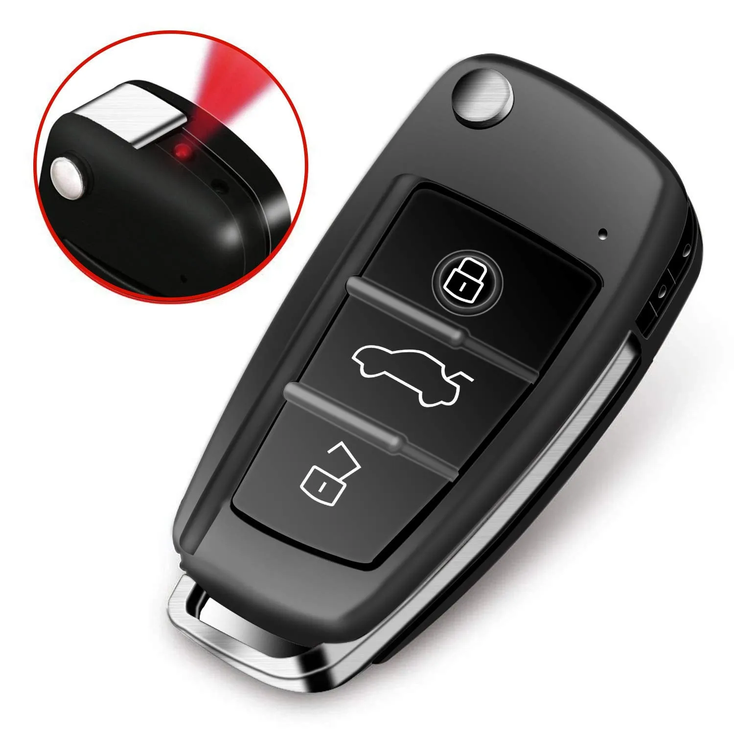 HD Night Vision Car Keychain Camera