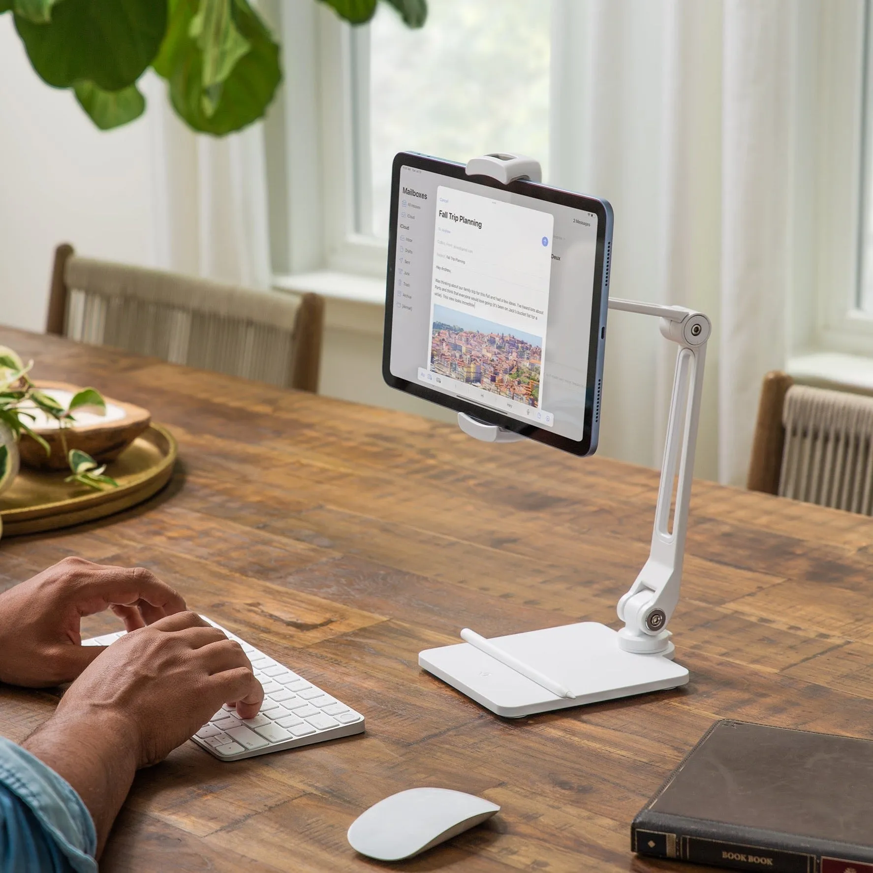 HoverBar Duo - Long Arm Tablet Holder on Desk (2nd Gen)