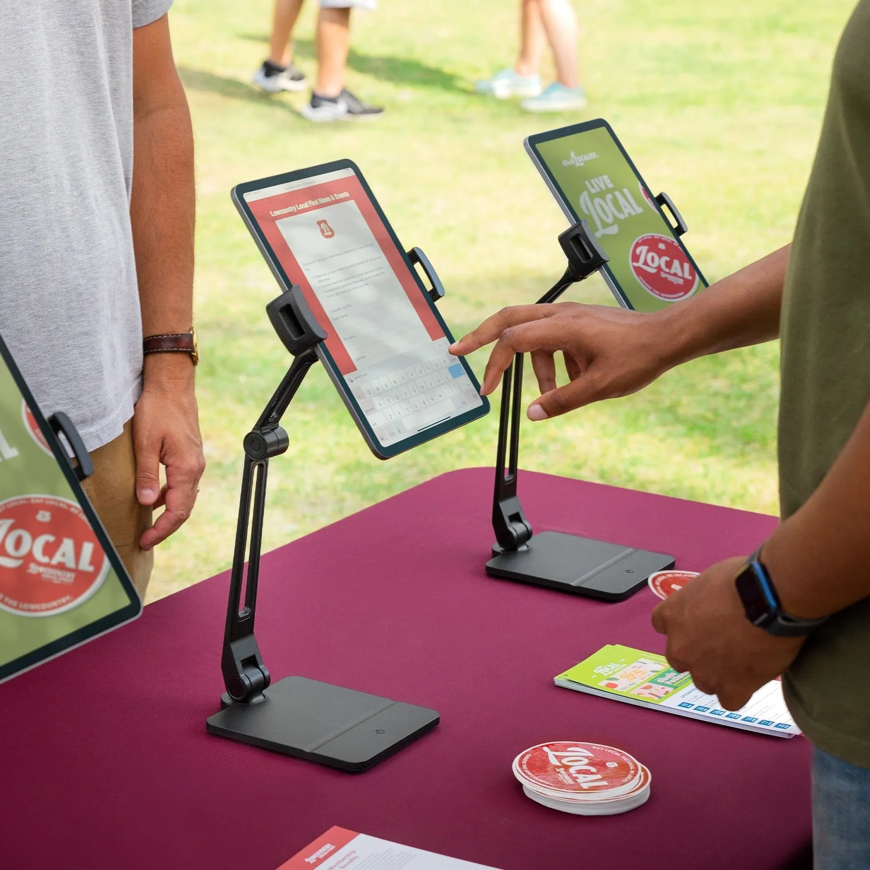 HoverBar Duo - Long Arm Tablet Holder on Desk (2nd Gen)