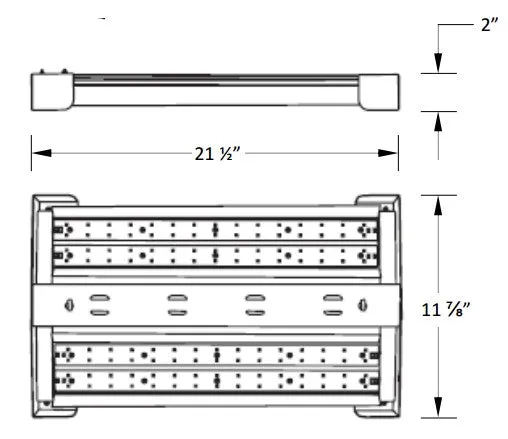 LED Highbay 110W 4000K or 5000K - 120/277V - DLC - Dimmable Option Available