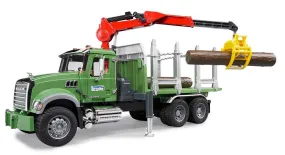 Mack Granite Timber Truck w/ Loading Crane and 3 Trunks