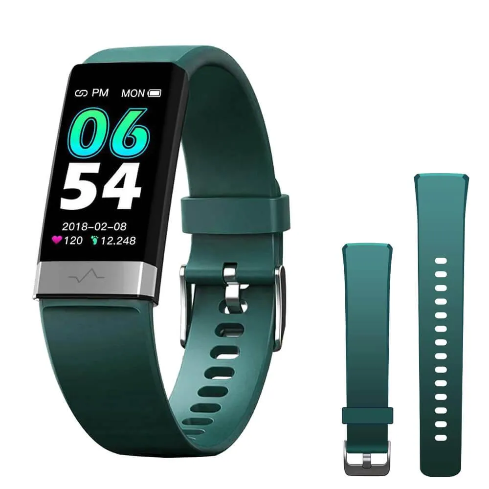 MorePro V19 Fitness Tracker ECG Monitor & Sleep Monitor Green