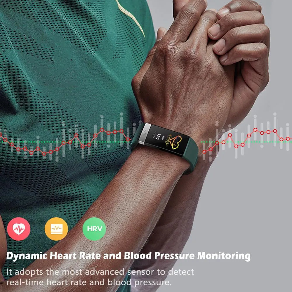 MorePro V19 Fitness Tracker ECG Monitor & Sleep Monitor Green