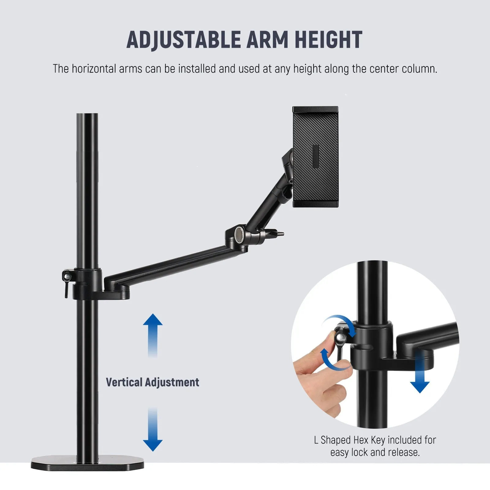 NEEWER DS007 Overhead Camera Stand Desk Mount Rig