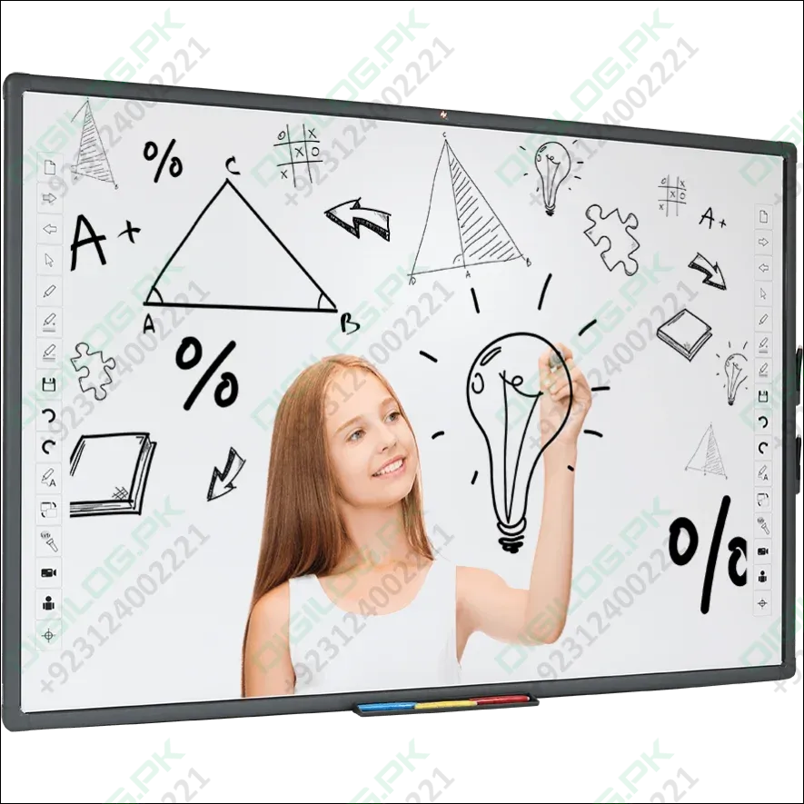 Optiview Interactive Whiteboard Touchable Display 82 Inch Size Working With Projector Opv-wb82 In Pakistan