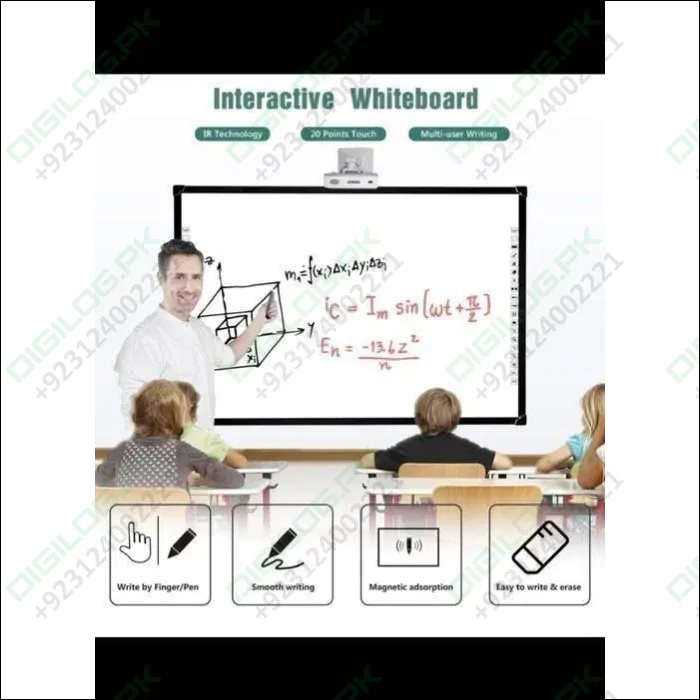 Optiview Interactive Whiteboard Touchable Display 82 Inch Size Working With Projector Opv-wb82 In Pakistan