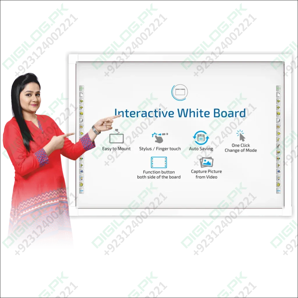 Optiview Interactive Whiteboard Touchable Display 82 Inch Size Working With Projector Opv-wb82 In Pakistan