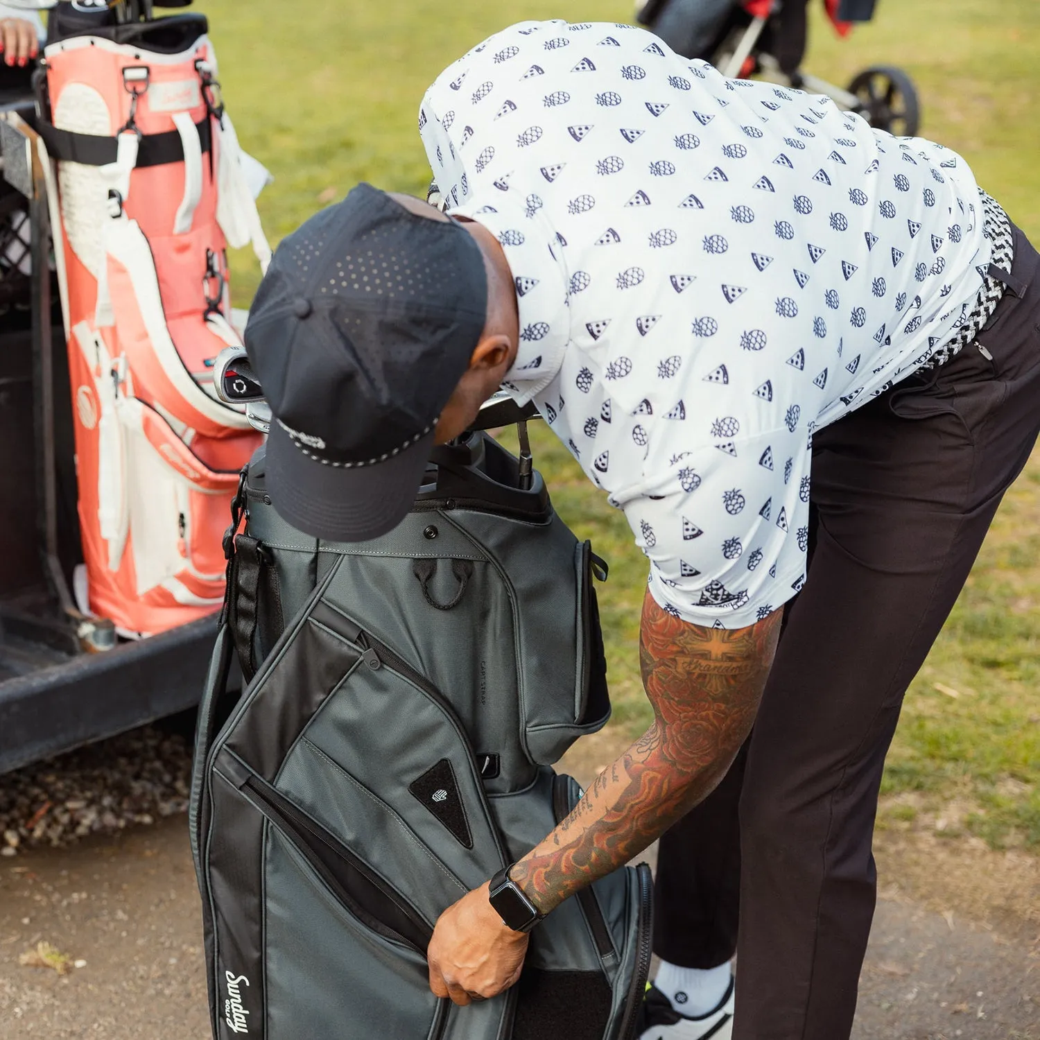 Sunday Golf The Big Rig | Midnight Green Cart Bag