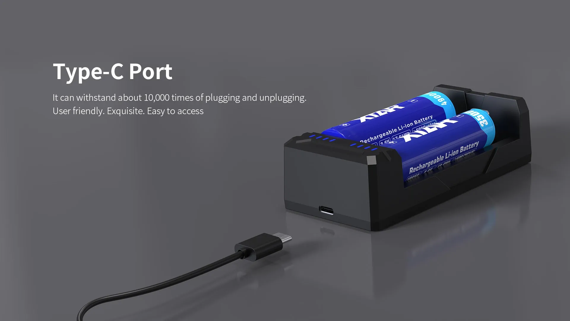 XTAR FC2 2-Bay 2A USB-C Fast Battery Charger